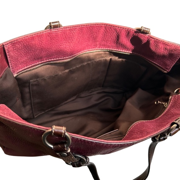 Coach F11347 Chelsea Berry Pebbled Leather Tote Shoulder Bag - Picture 12 of 16